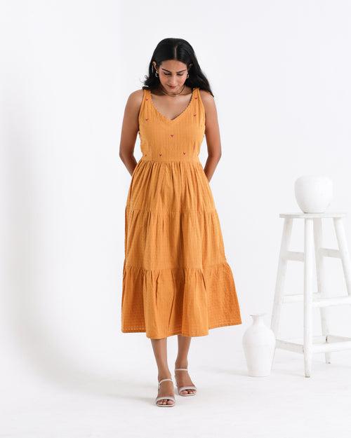 Amara heart flare dress