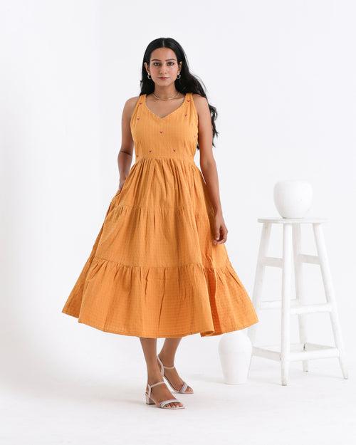 Amara heart flare dress