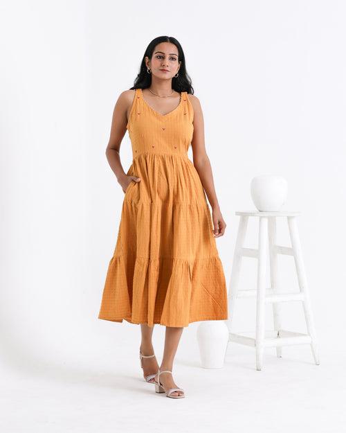 Amara heart flare dress