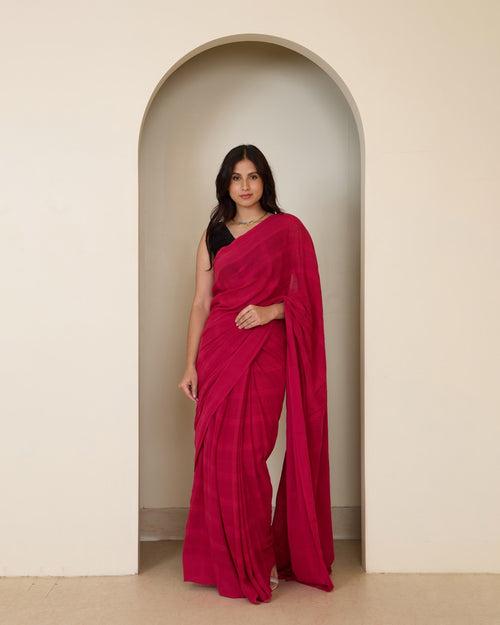 Rani Handwoven Saree