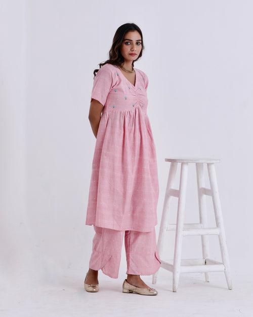 Pink Shiuli kurta set