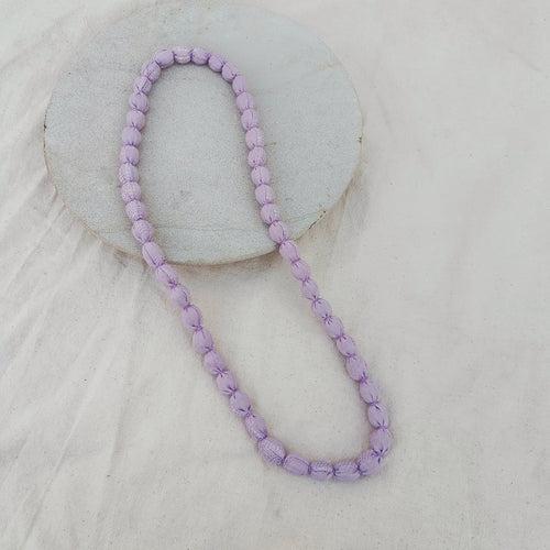 Lilac bead necklace