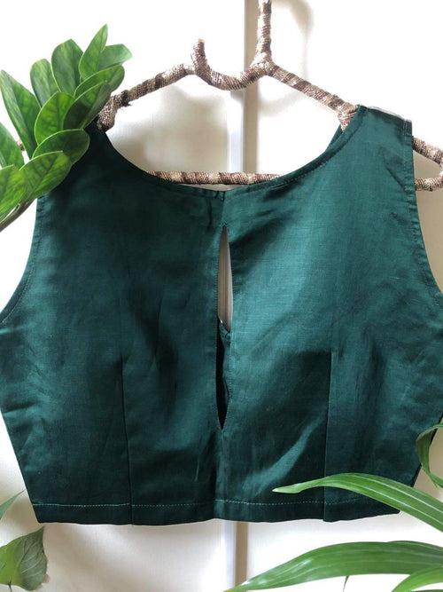 The Butterfly Blouse - Bottle Green