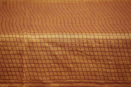 Turmeric Yellow Ice Candy Hand Block Printed Silk Cotton Chanderi Saree