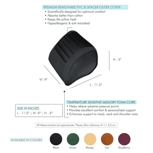 Hiker - Memory Foam Car Neck Support Pillow - Medium Firm