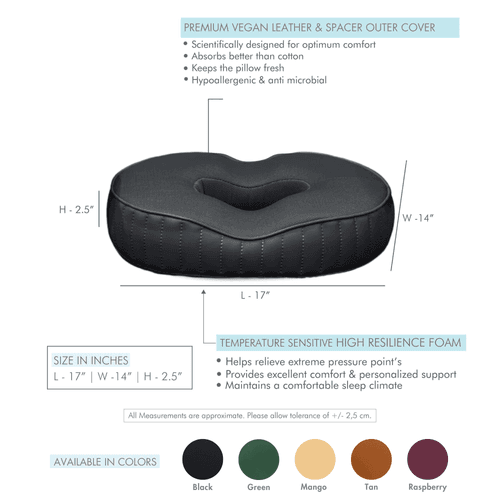 Sky - Donut Shaped Seat Cushion - Tailbone and Lumbar Support - Firm