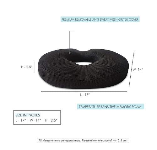 Sky - Donut Shaped Seat Cushion - Tailbone and Lumbar Support - Firm