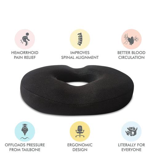 Sky - Donut Shaped Seat Cushion - Tailbone and Lumbar Support - Firm