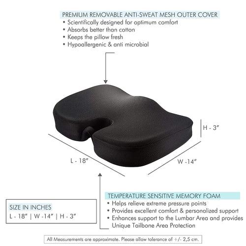 Sprucesoft - Coccyx Tailbone Support Seat Cushion - Firm