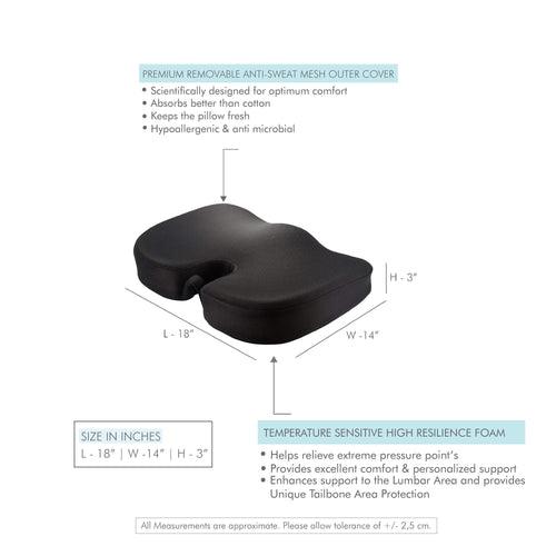 Sprucesoft - Coccyx Tailbone Support Seat Cushion - Firm