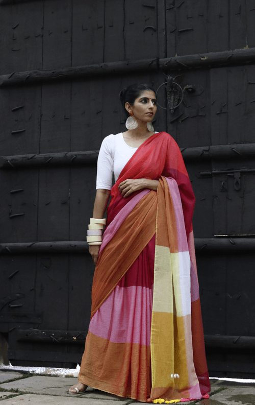 The Summer Picnic Cotton Mul Saree : Buy Cotton Mul Sarees