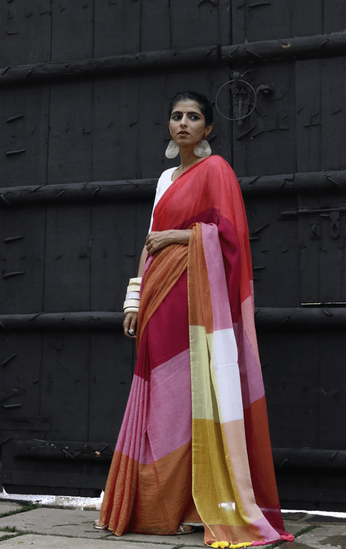 The Summer Picnic Cotton Mul Saree : Buy Cotton Mul Sarees