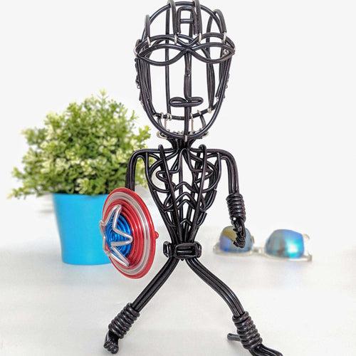 Wire Art Captain america