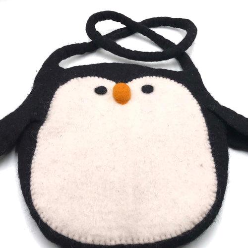 Penguin Felt Sling Bag L
