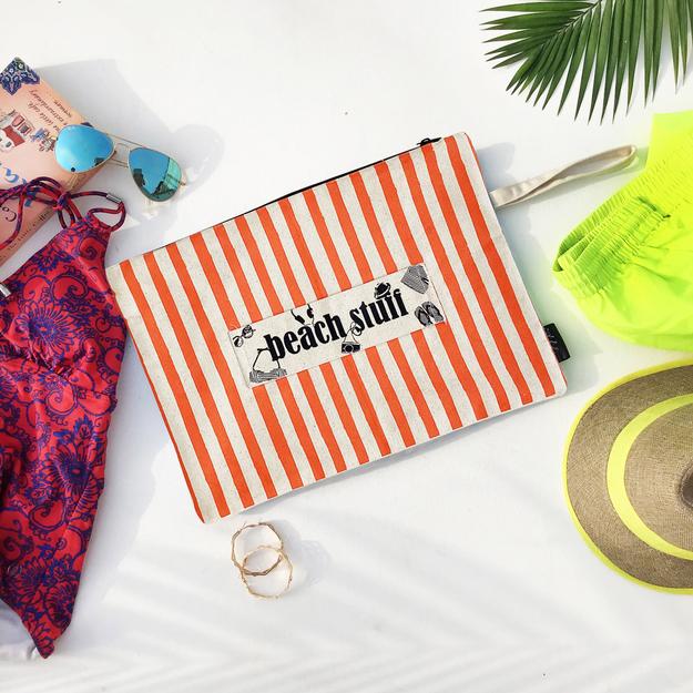 CARRY-ALL SWIM / BEACH BAG {beach stuff - orange}