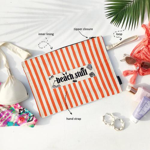 CARRY-ALL SWIM / BEACH BAG {beach stuff - orange}