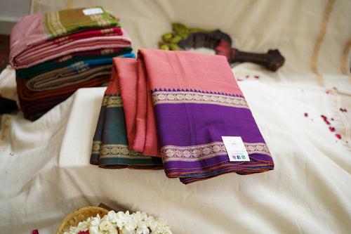 Narayanapet handloom Cotton Saree with Thread border PC12792