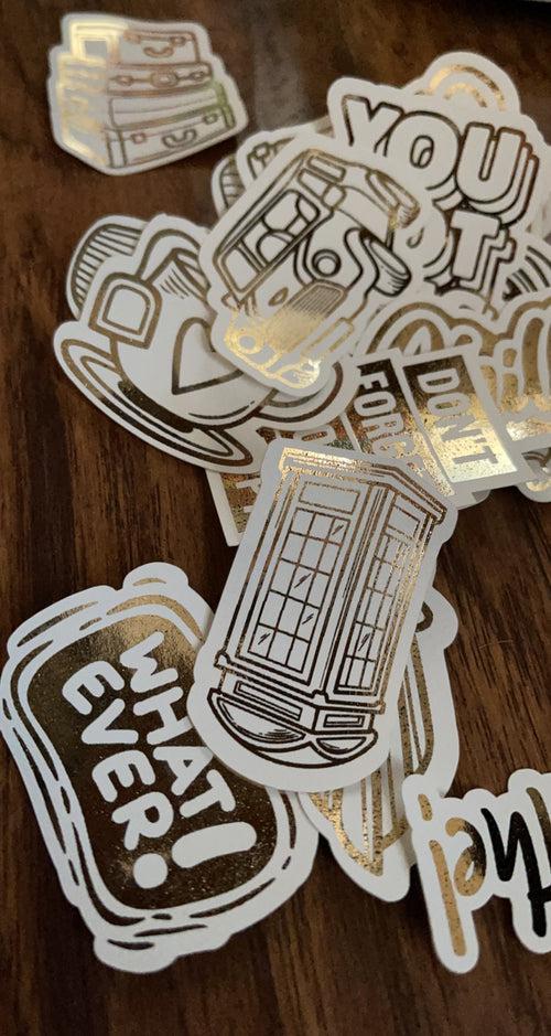 Phone Booth Foil Vinyl Sticker