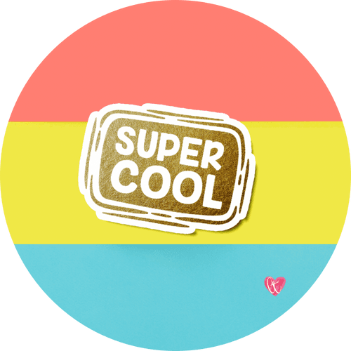 “Super Cool” Foil Vinyl Sticker