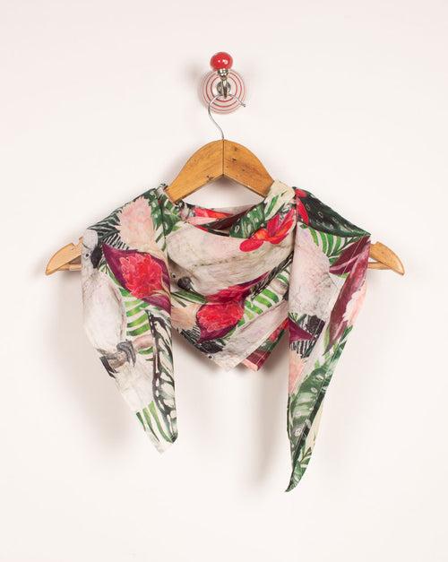 Floral Exclusive Design Digital Print Bamberg Silk Scarf