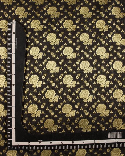 Zari Jacquard Pure Taffeta Silk Fabric