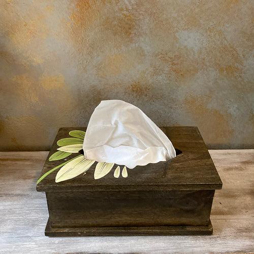 Bloom Painted Tissue Box