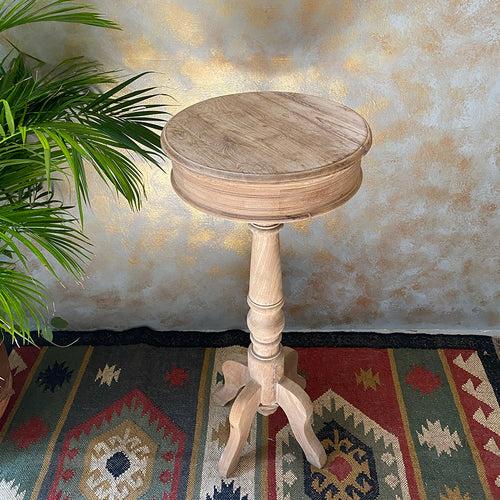 Wooden Tall Side Table