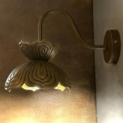 Metal Lotus Wall Light