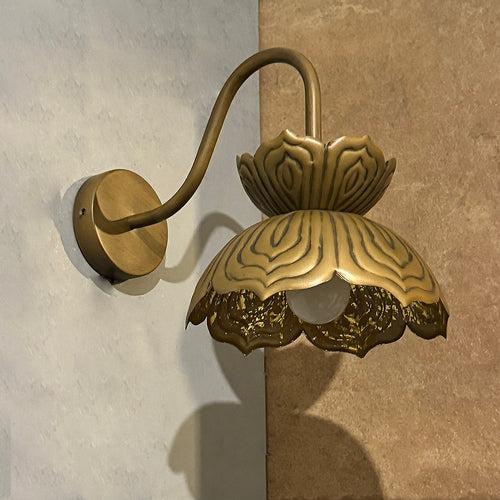 Metal Lotus Wall Light