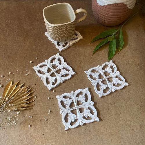 Aura Carved Coasters (Set of 4)