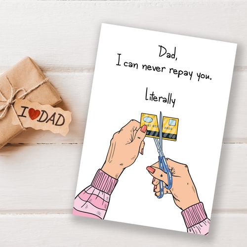 Greeting Card For Dad