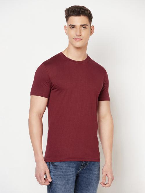 Premium Cotton Tshirts  (Pack of 3- Black, Red, Maroon)