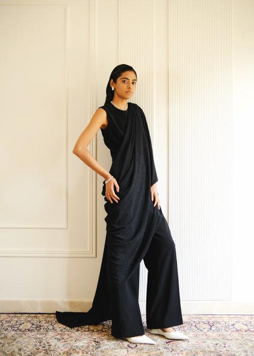 SPARKLING SKY JUMPSUIT SARI [ BLACK ]