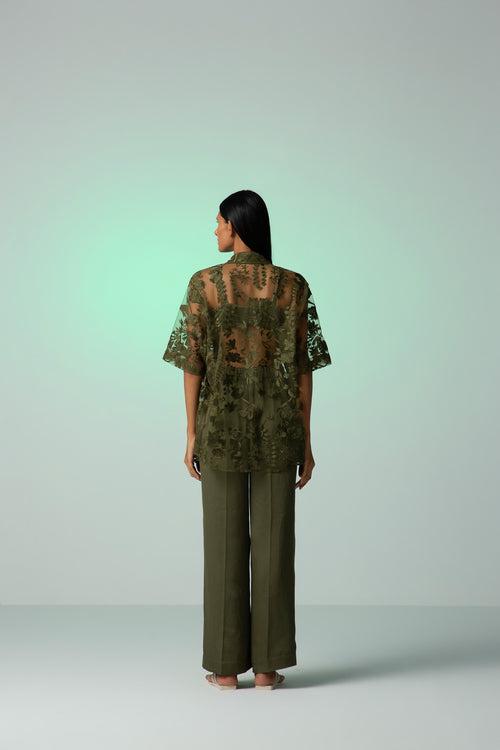 MEADOW Bowling Shirt [ Olive ]