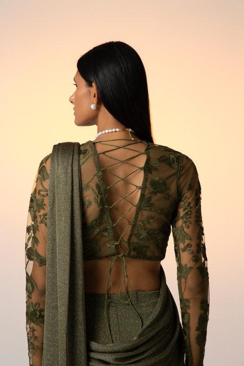 OLIVE MEADOWS [ Sari Set ]