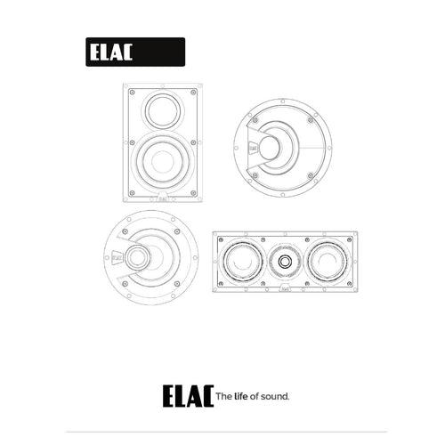 Elac IW-VC52-W Dual 5.25” In-Wall Center Speaker (Each)