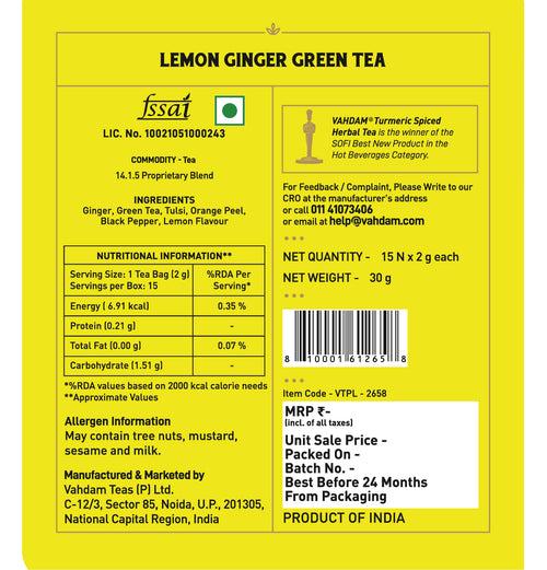 Lemon Ginger Green Tea
