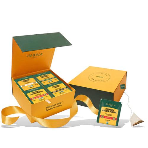 Assorted Turmeric Tea Kit | 4 Variants, 60 Tea Bags