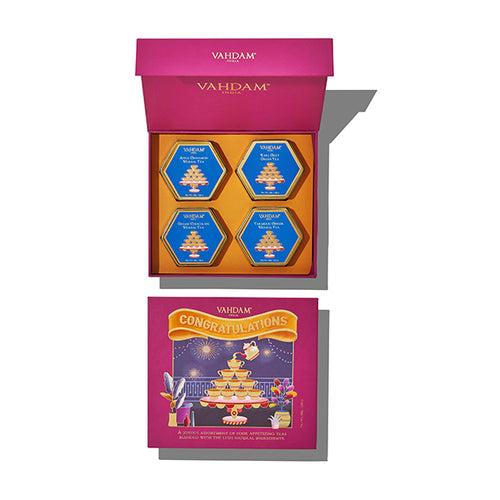 Congratulations, Tea Gift Set, 4 Teas