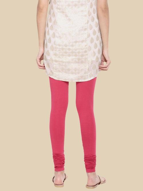 Churidar Leggings-Dark Pink