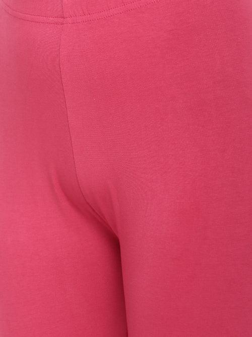 Churidar Leggings-Dark Pink