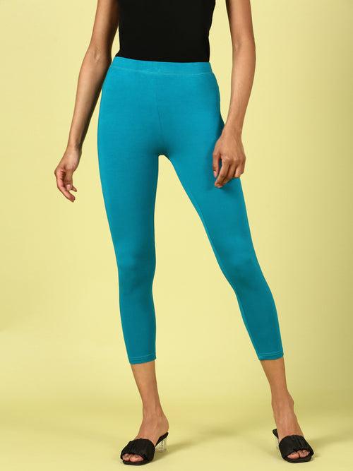 Ankle Length Leggings Viscose-Teal