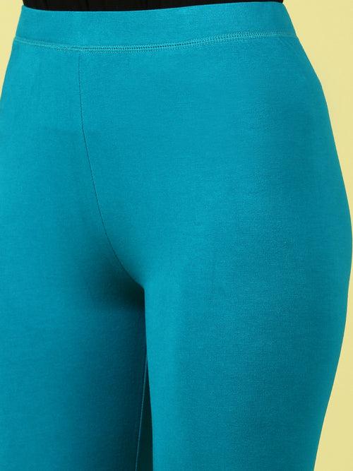 Ankle Length Leggings Viscose-Teal