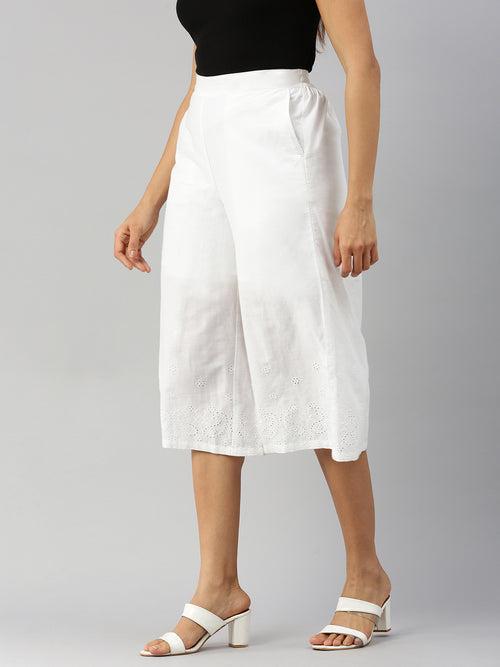 Women Culottes White