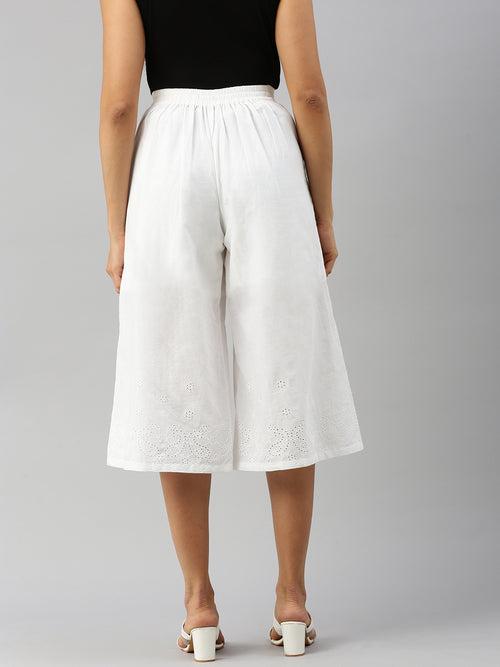 Women Culottes White