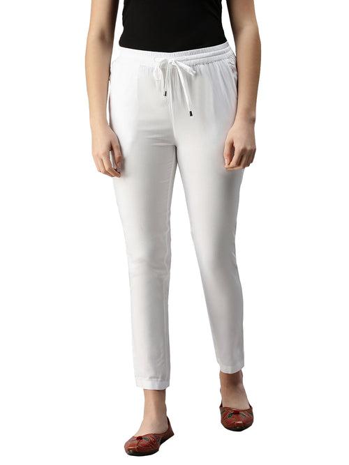 Women's Straight Pant White