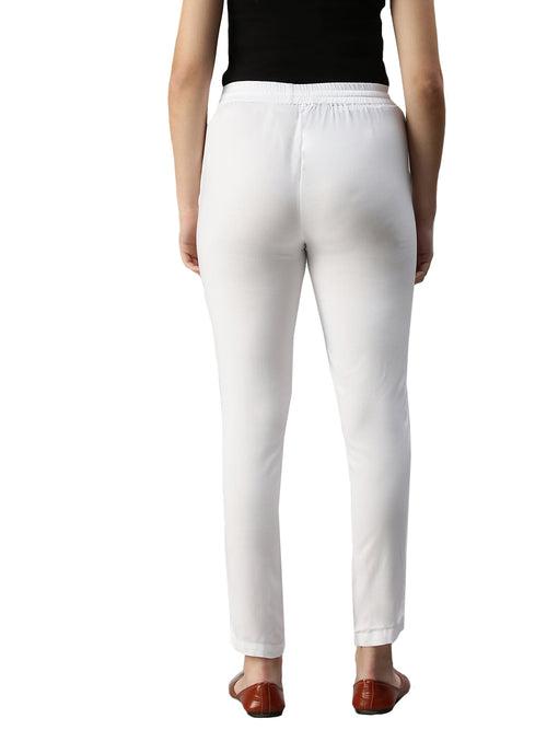 Women's Straight Pant White