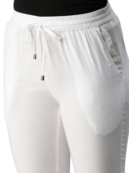 Women's Straight Pant White