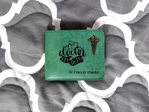 Personalised Men's Wallet - Green