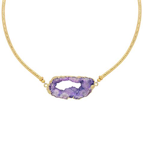 Delicate Hasli with a Natural Druzy Stone Necklace